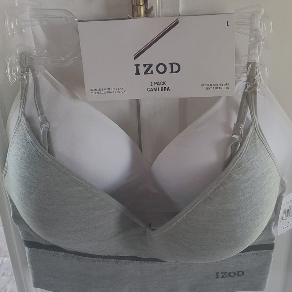 IZOD 2 PACK Cami Bra NEW - Picture 1 of 4